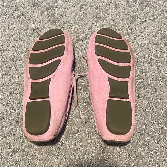 J. Crew Pink Suede Loafers for Women - Picture 2 of 2
